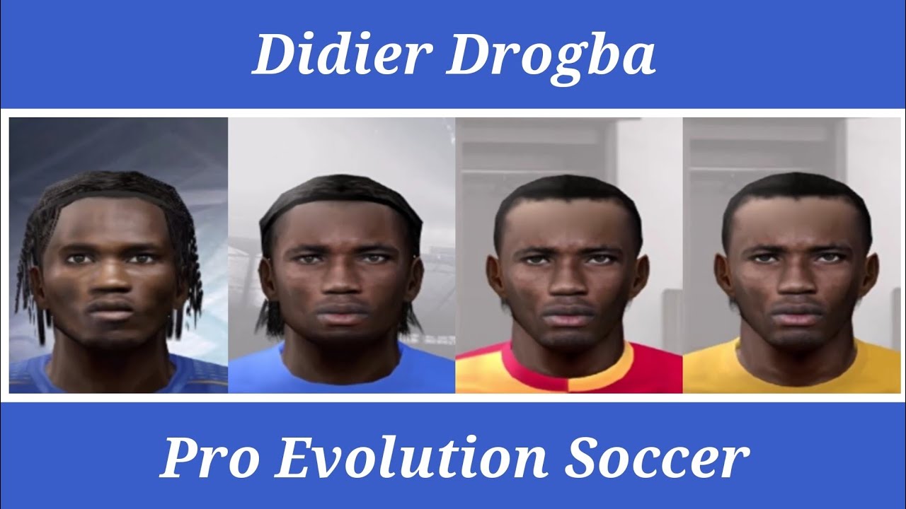 Didier Drogba Stats - PES 4 ao PES 2016 - PS2