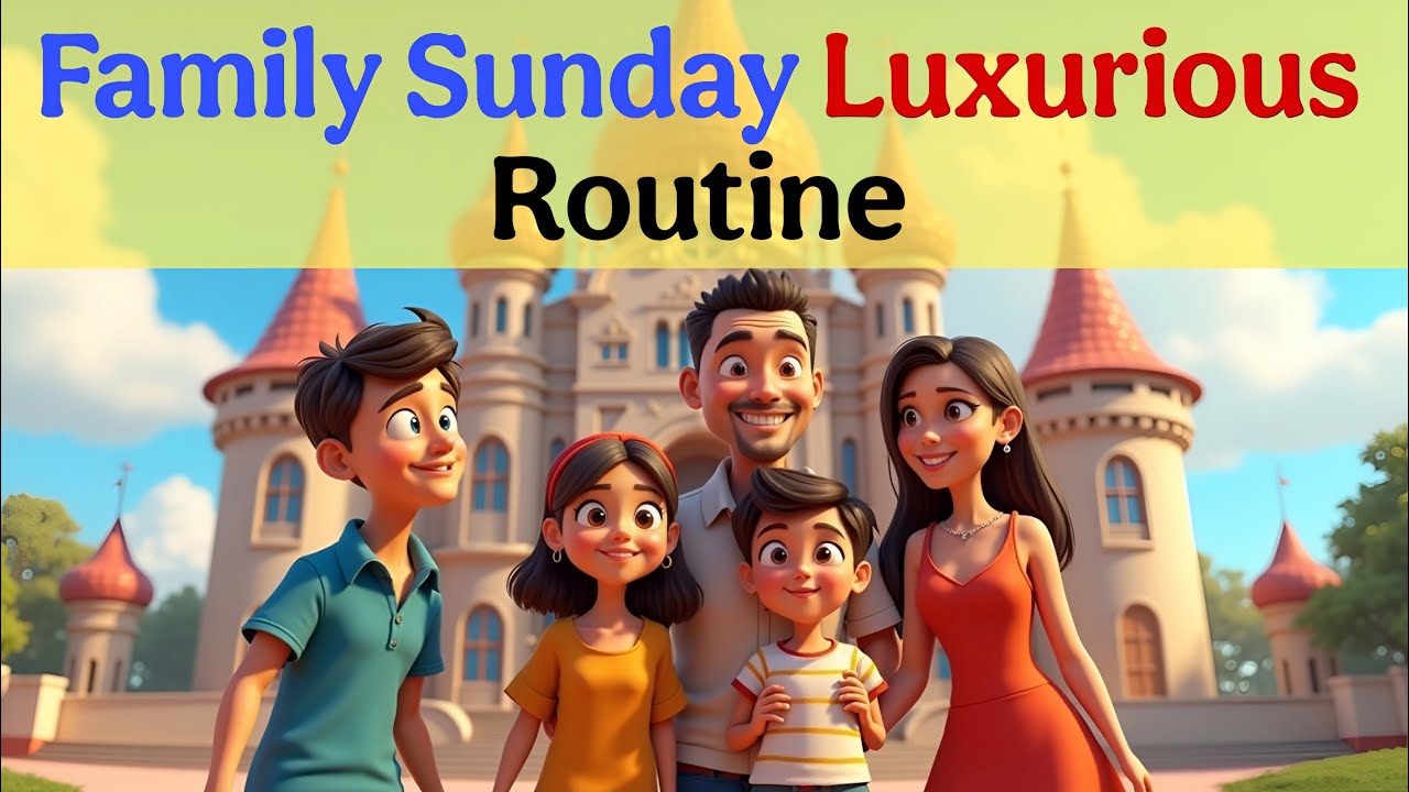📝Family Luxury Sunday Routines to Boost Your  English Listening Practice (A2 Level)