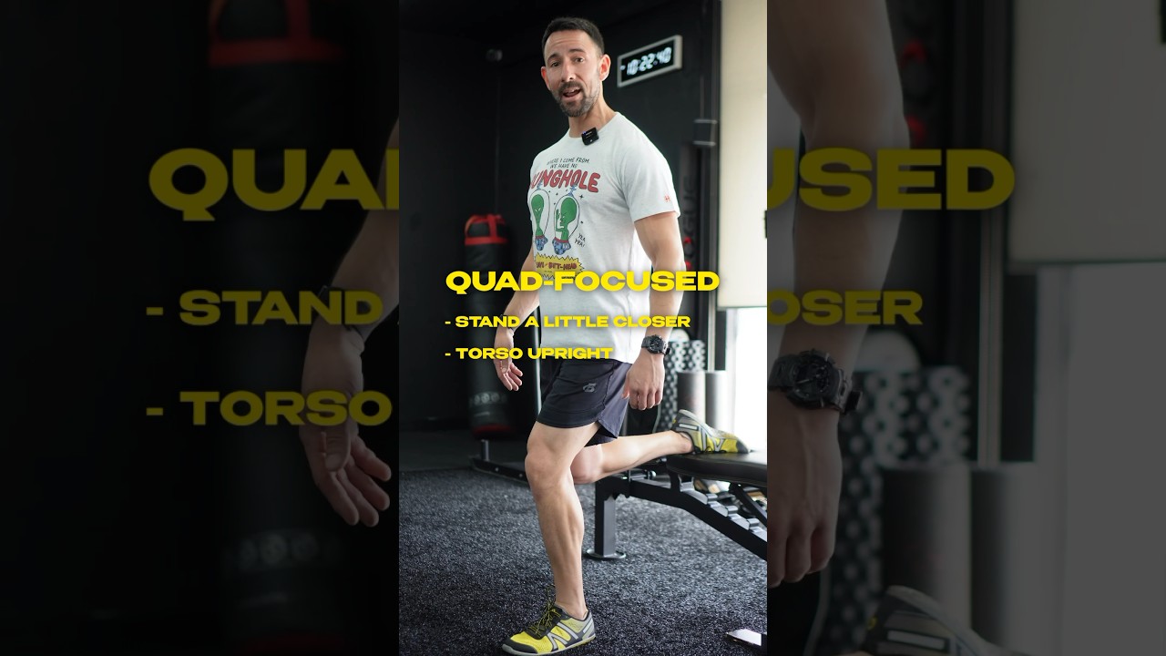 Bulgarian split squat variations for different muscles #legday #squats #bulgariansplitsquats