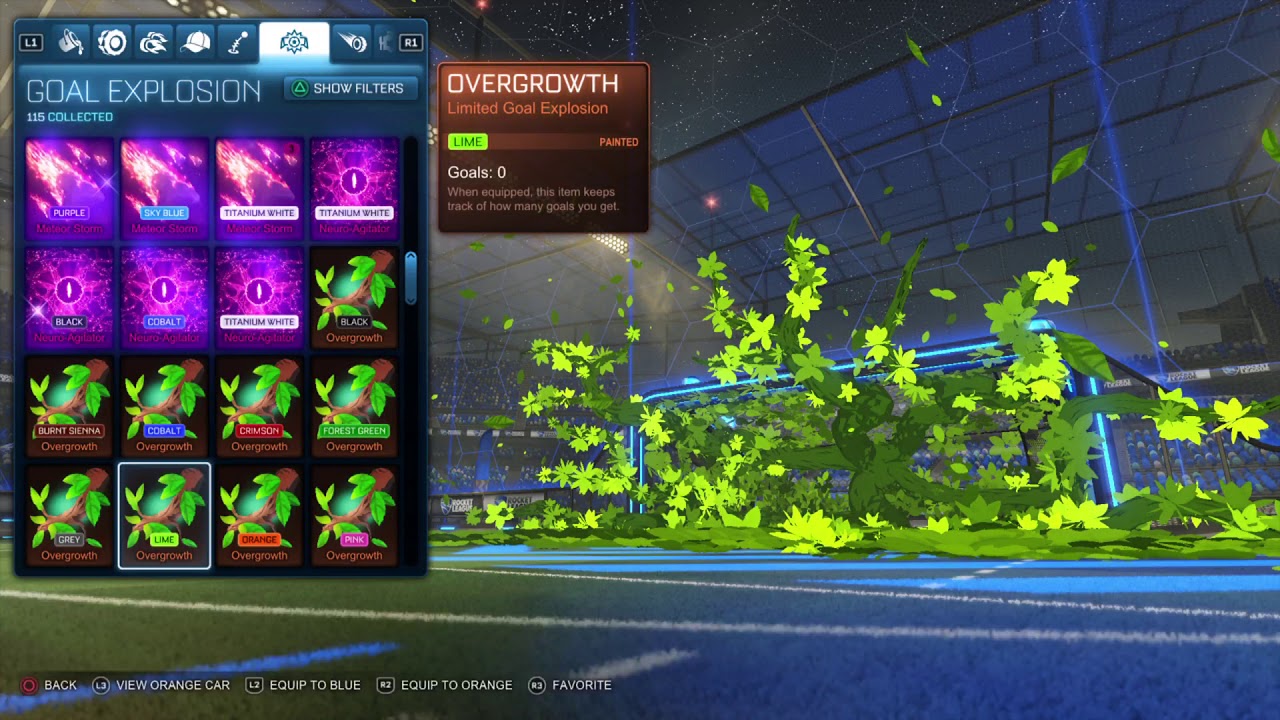 Painted Holodata, Overgowth, Rad Rock Goal Explosions | Rocket Pass 6 Premium Rewards Showcase