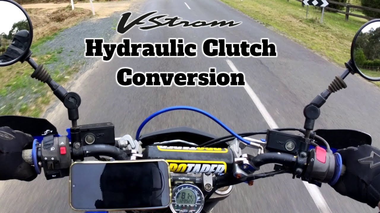 Gen 1 V-Strom DL650 Hydraulic clutch conversion.