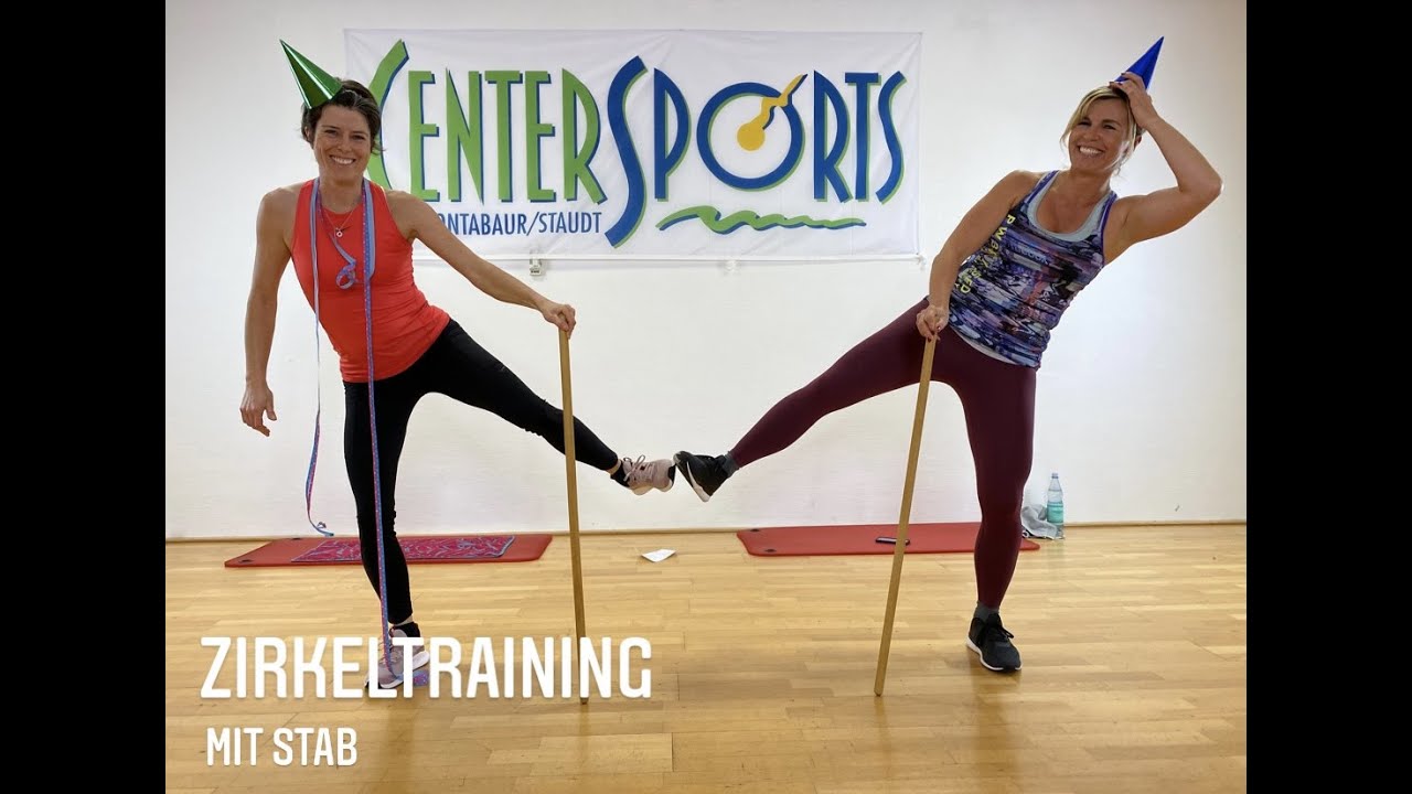 35 MIN - Neujahrs-Special // GANZKÖRPER WORKOUT // Zirkeltraining mit dem (Gymnastik-)Stab