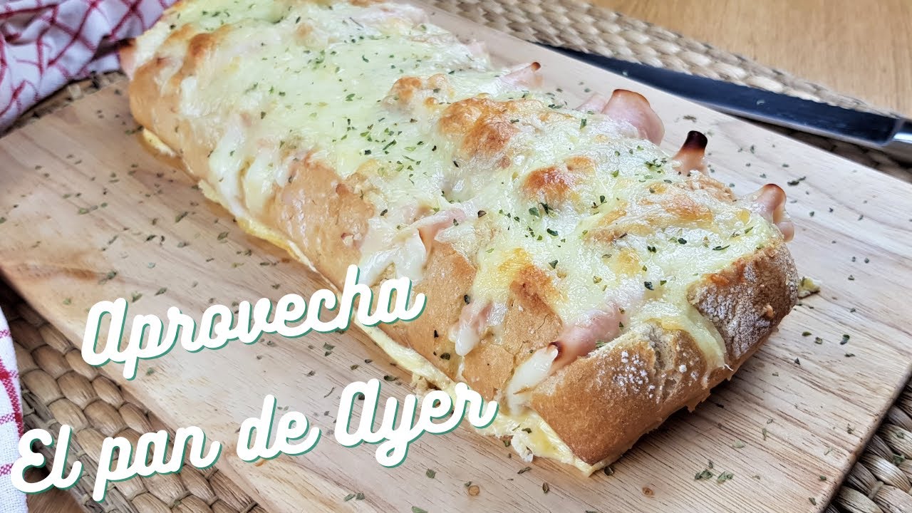 ⭐ Como aprovechar el pan del día anterior con esta rica receta / Pan relleno al horno