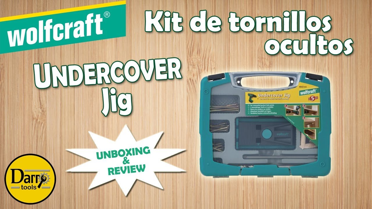 KIT De Tornillos Ocultos de Wolfcraft - Undercover Jig