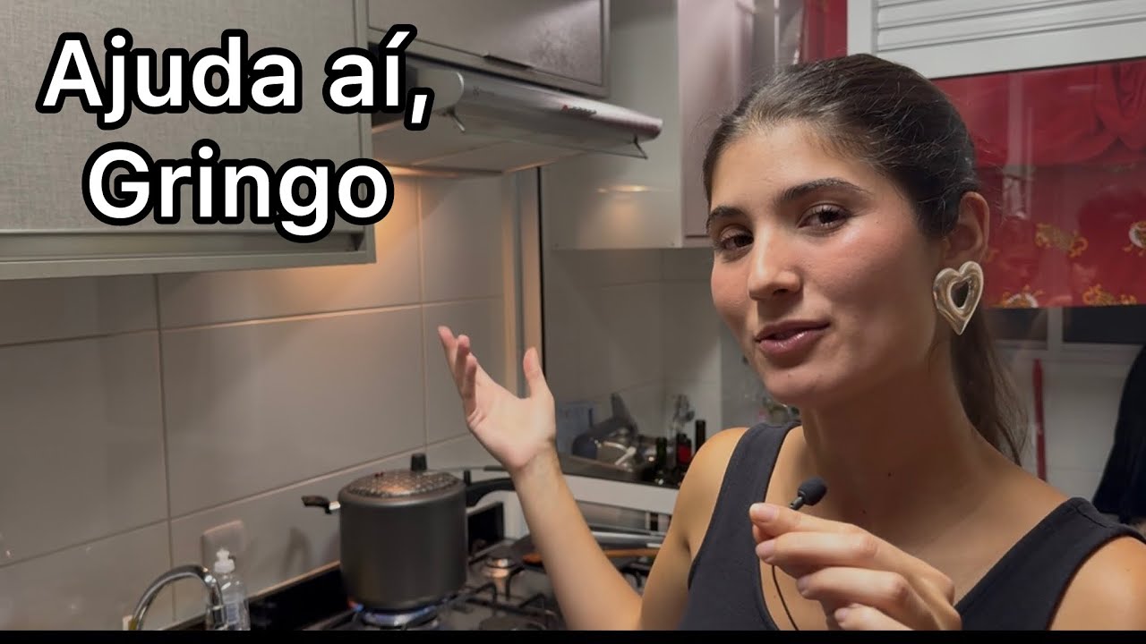 MINHA ESPOSA E CUNHADAS ME ENSINANDO FAZER COMIDA BRASILEIRA 