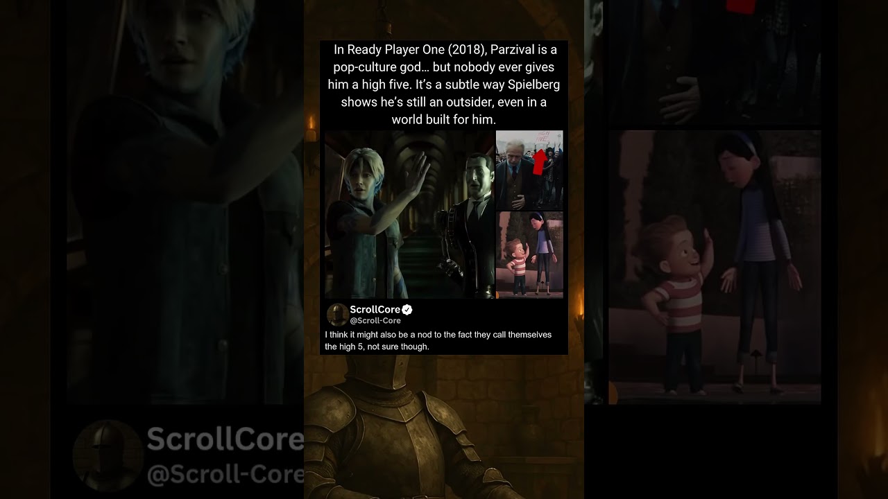 In Ready Player One (2018), nobody ever gives Parzival a high five