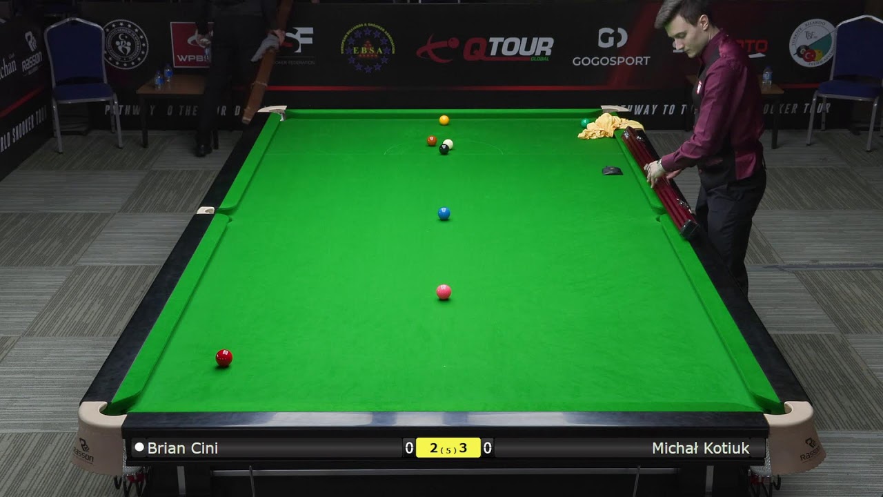 Table 4 — European Snooker Championships — day 10