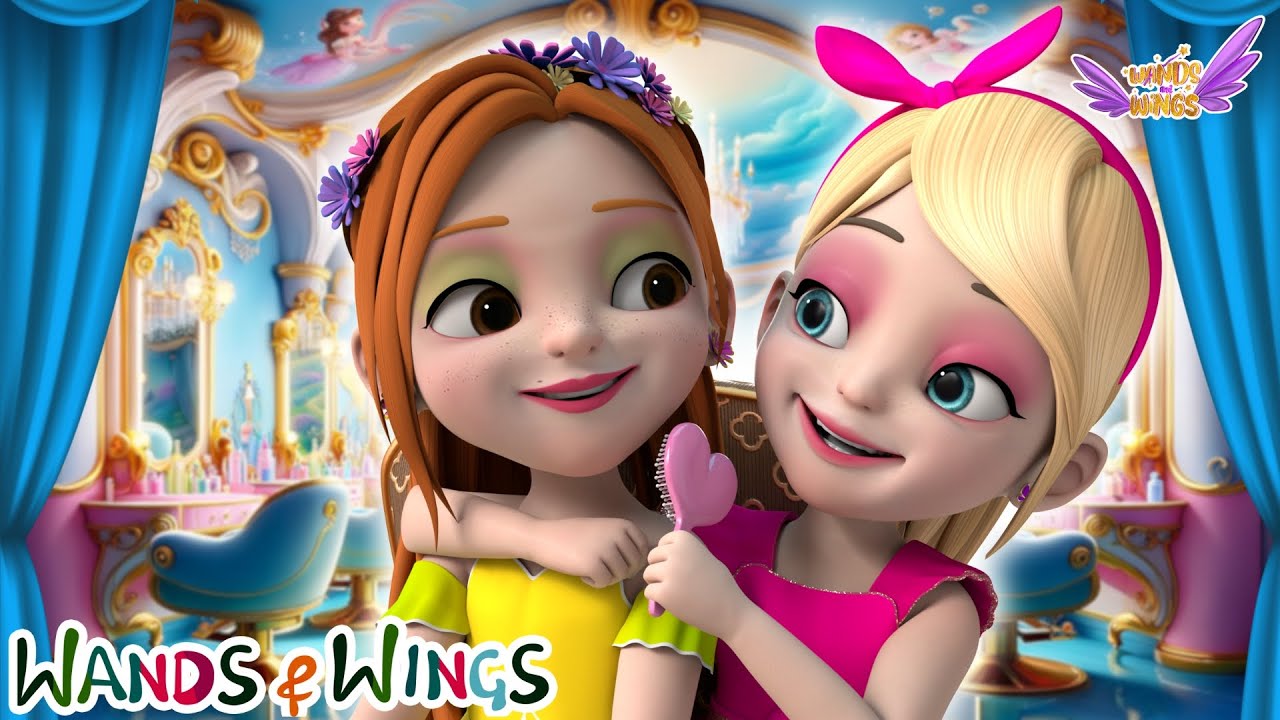Princess Beauty Salon | Princess Makeup Song | Princess Songs - Wands & Wings