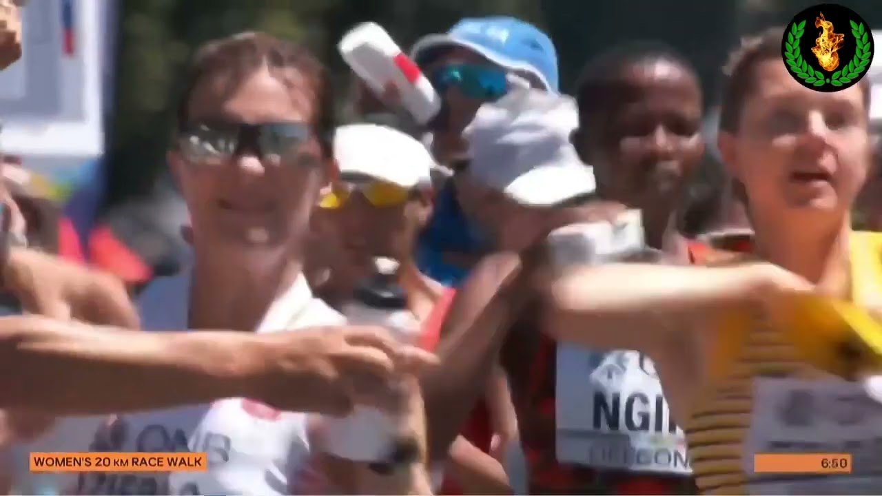 Atletismo Carrera completa de los 20 Km marcha FEMENINOS de los mundiales OREG 1
