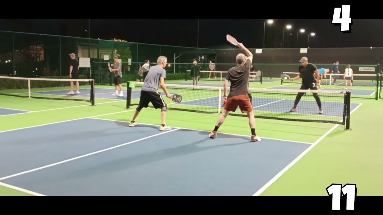Pickleball Men's Doubles, Social/Rec Play. Richard & Chip vs Joel & KC