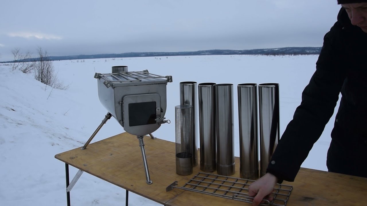 Печь для палатки Winnerwell Woodlander Air Plus с внешним забором воздуха.