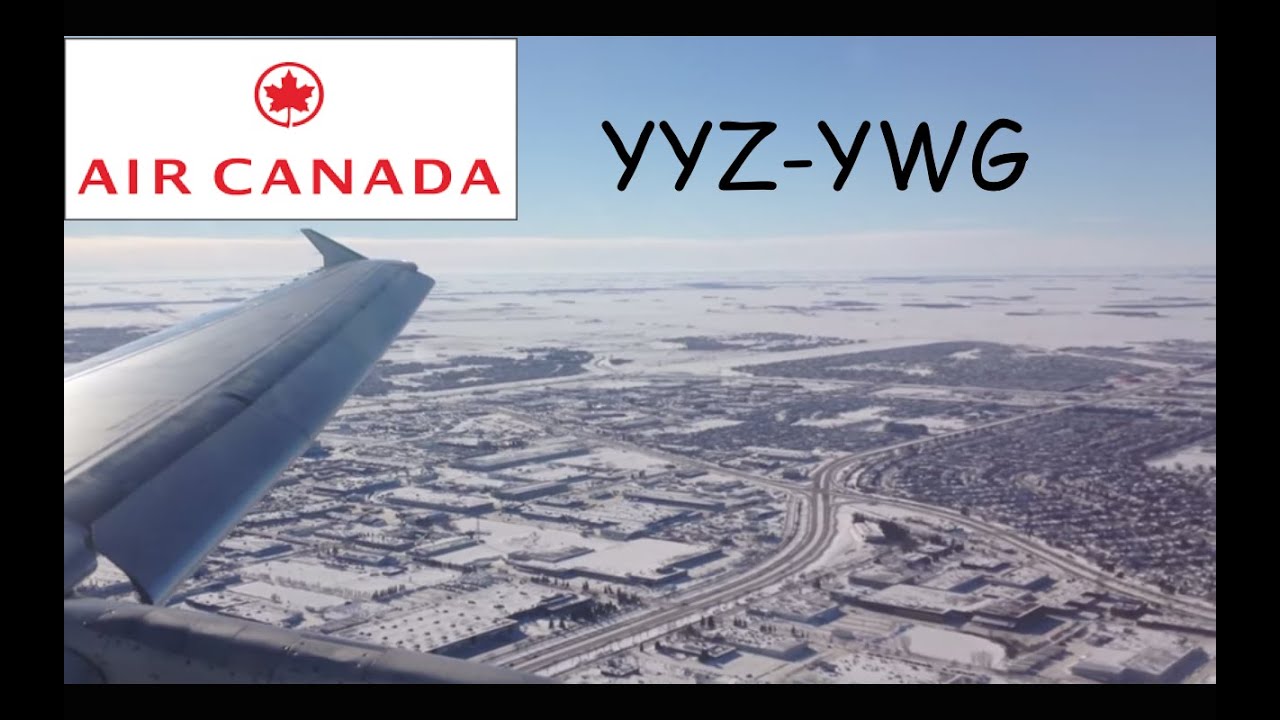 Air Canada A320 Toronto to Winnipeg full flight. YYZ-YWG