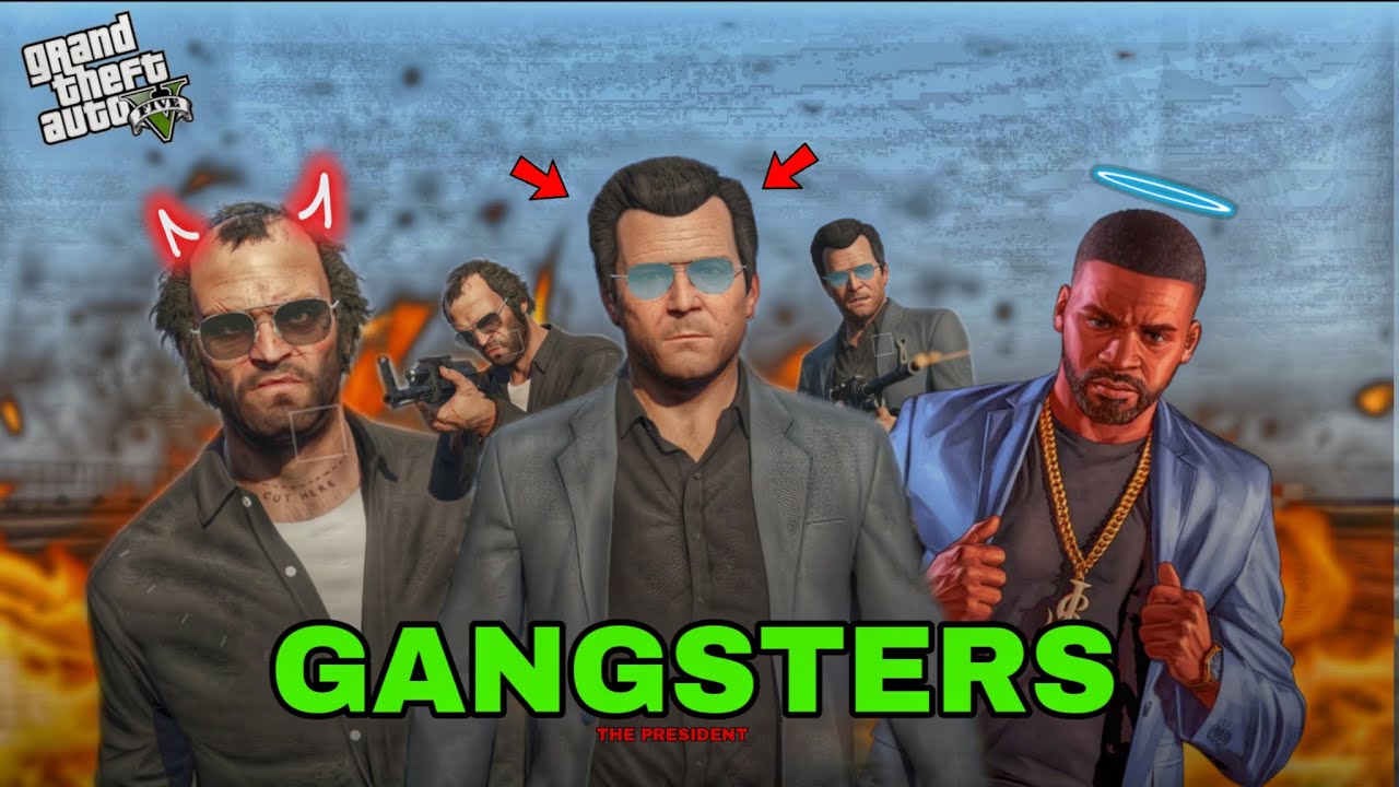 GANGSTERS IN GTA5 PS5 (FRANKLIN VS TRAVOR VS MICHAEL)