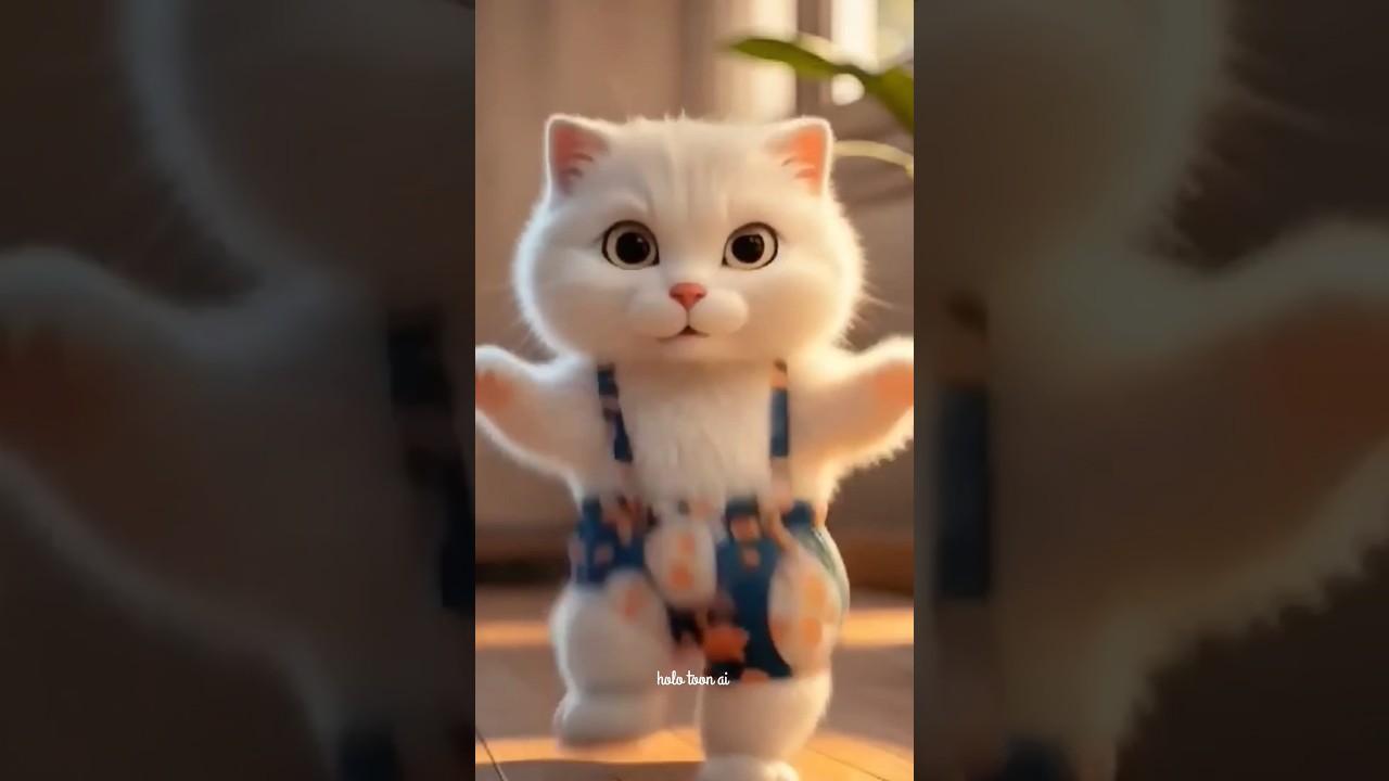 Dancing Cat in Overalls - Cuteness Overload! | Funny Animated Shorts