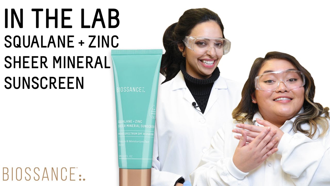 Making Our Squalane + Zinc Sheer Mineral Sunscreen In The Lab | Biossance
