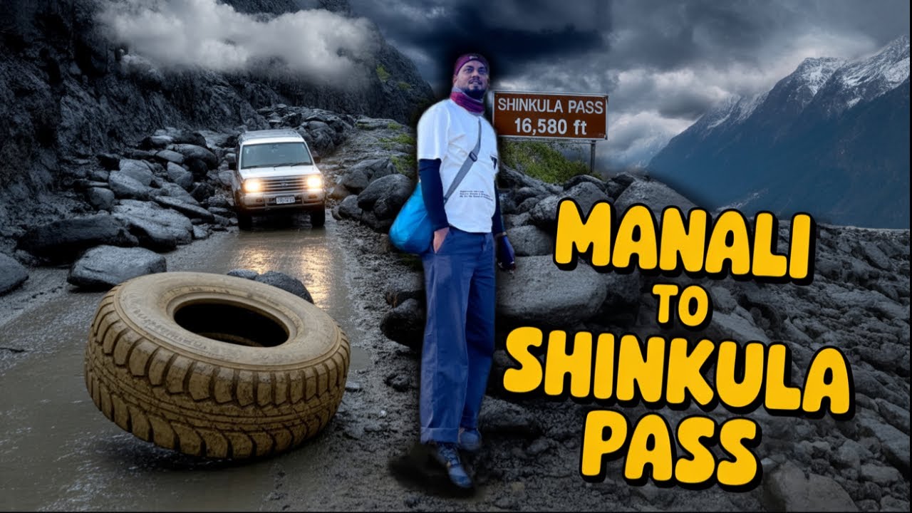 Manali to Shinkula Pass 🏔️ | Extreme Road Journey via Sissu | Landslides, Challenges & Adventure