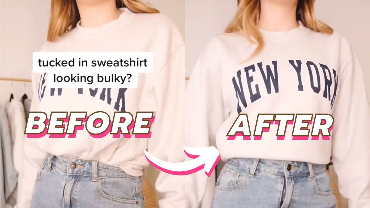 Tucked in Sweatshirt Looking Bulky? #Shorts