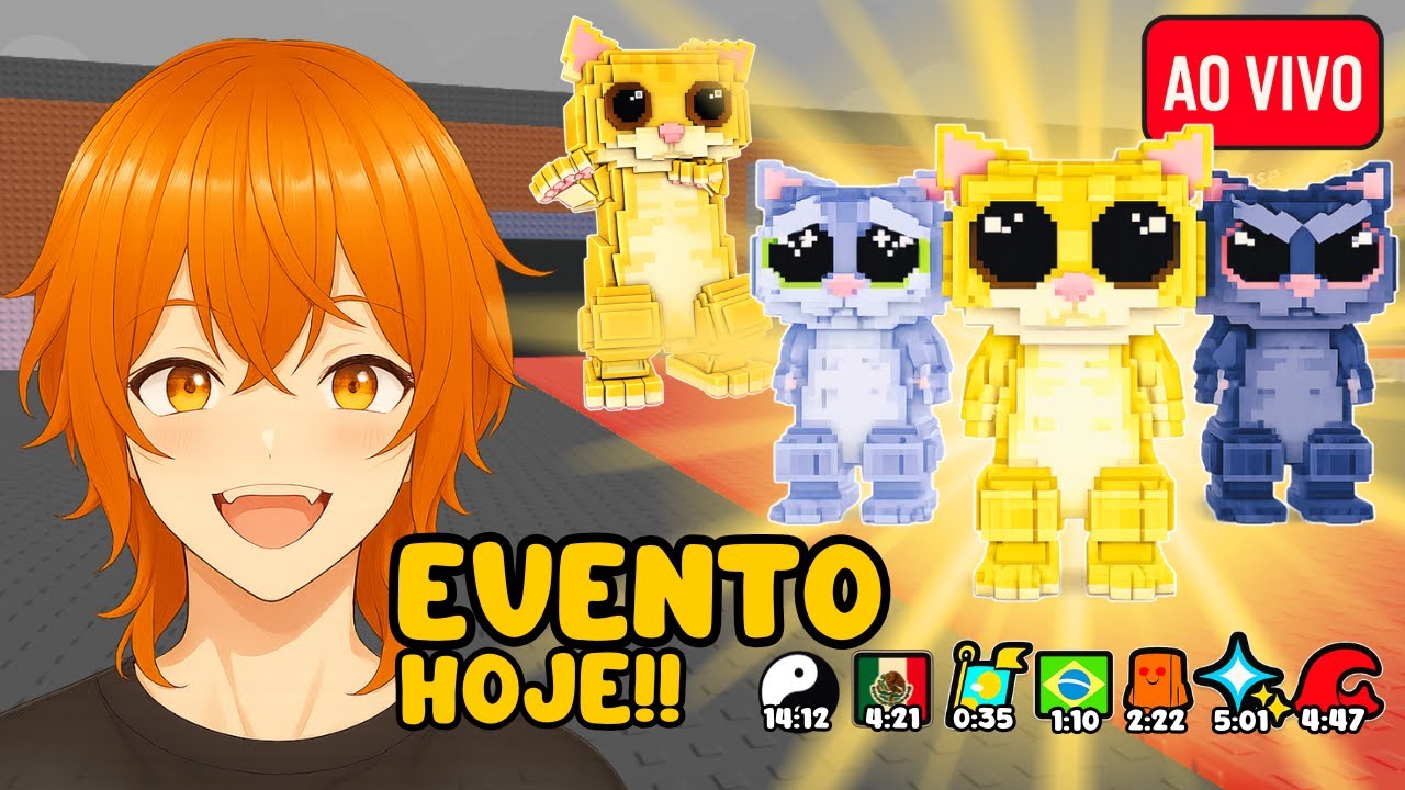 EVENTO FUJA do TSUNAMI para BLOCOS da SORTE BRAINROTS HOJE!! 💙 XD AO VIVO