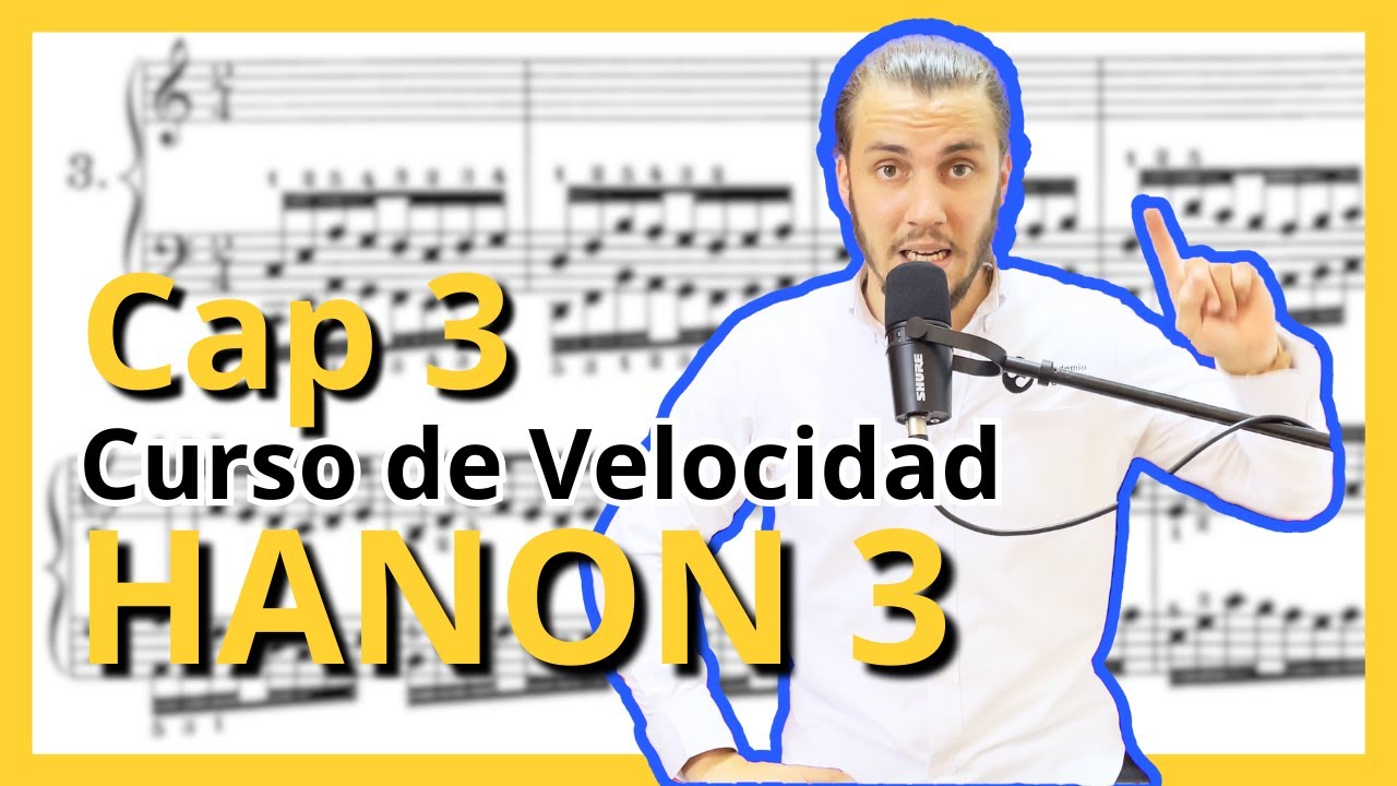 Ejercicio de HANON #3 - La CLAVE para lograr más fuerza en los DEDOS - VELOCIDAD EN EL PIANO