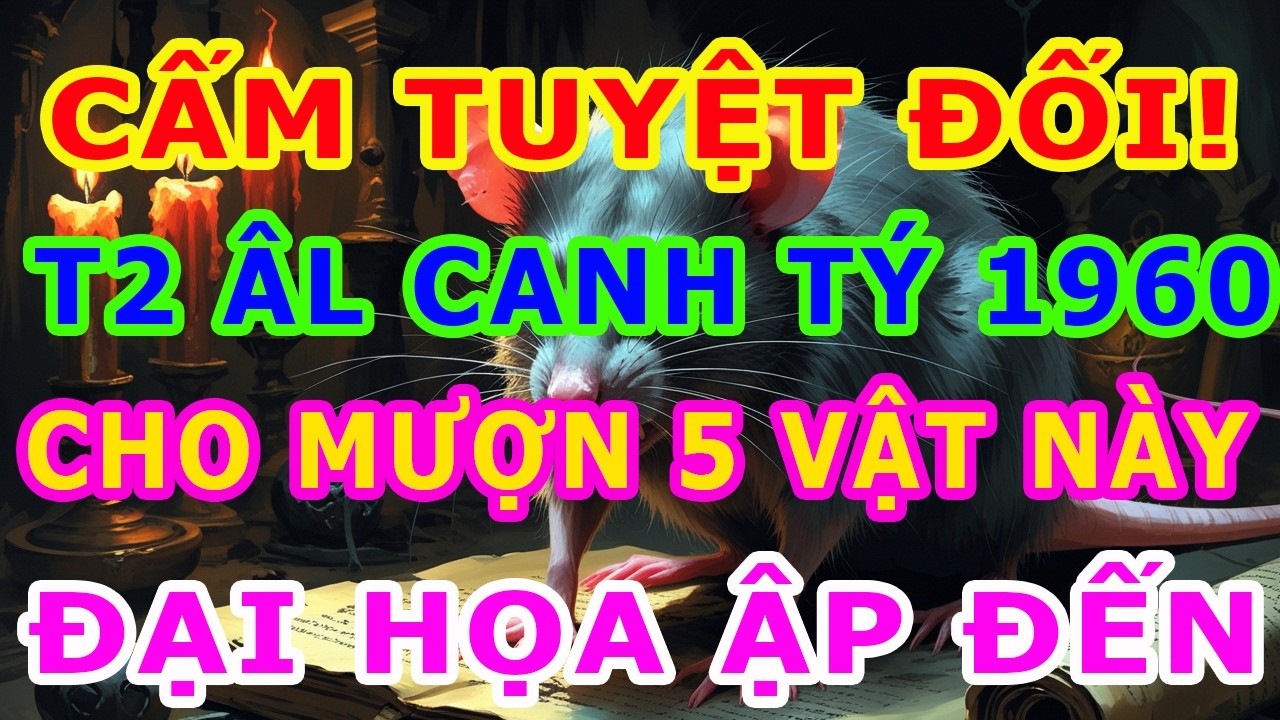 Tháng 2 Âm Động Tài Vận: Canh Tý 1960 Nhớ Tránh Cho Mượn 5 Vật Này Kẻo Lộc Trôi Đi, Tiền Bạc Mất Hết