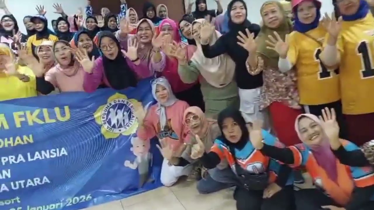 Acara penutupan senam sementara FkLu Pademangan Barat 
