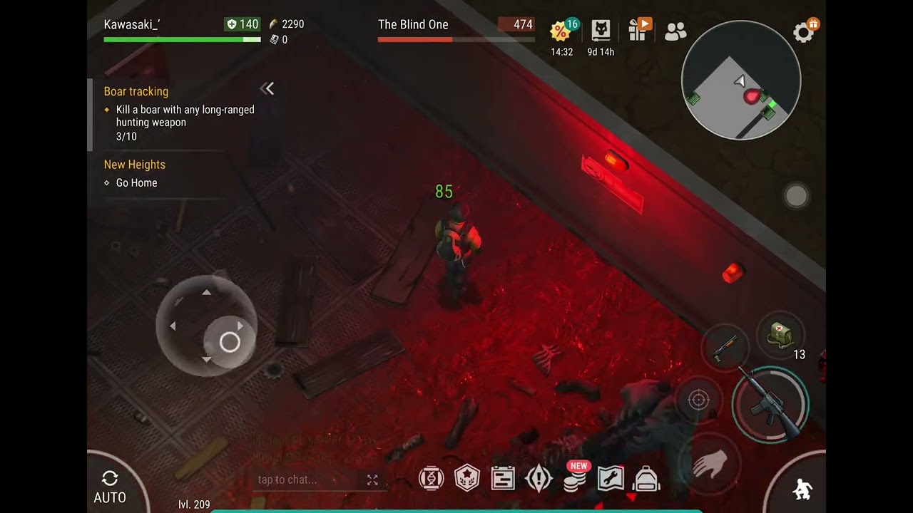 Killing the blind one in bunker alpha in last day day on the earth #ldoe