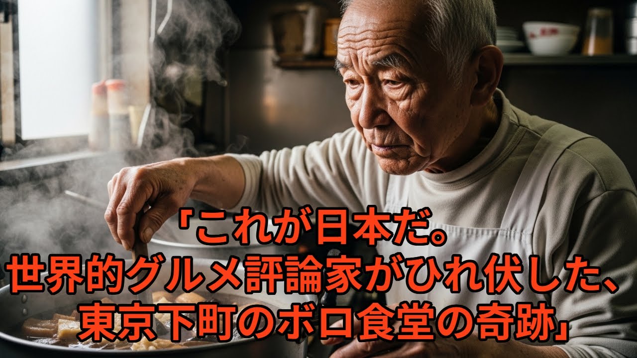 「これが日本だ。世界的グルメ評論家がひれ伏した、東京下町のボロ食堂の奇跡」