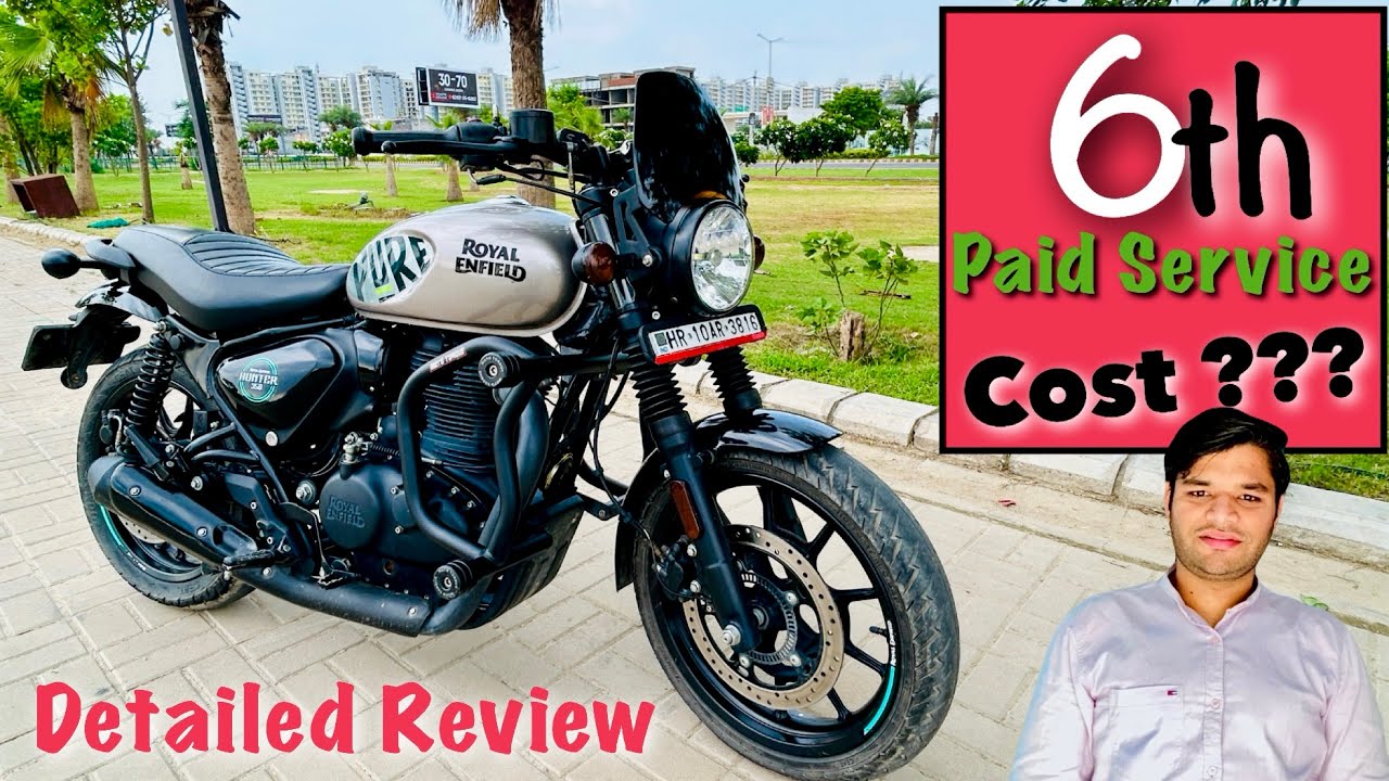 Royal Enfield Hunter 350 6th Service Cost & Review | कितना खर्चा हुआ ?? 