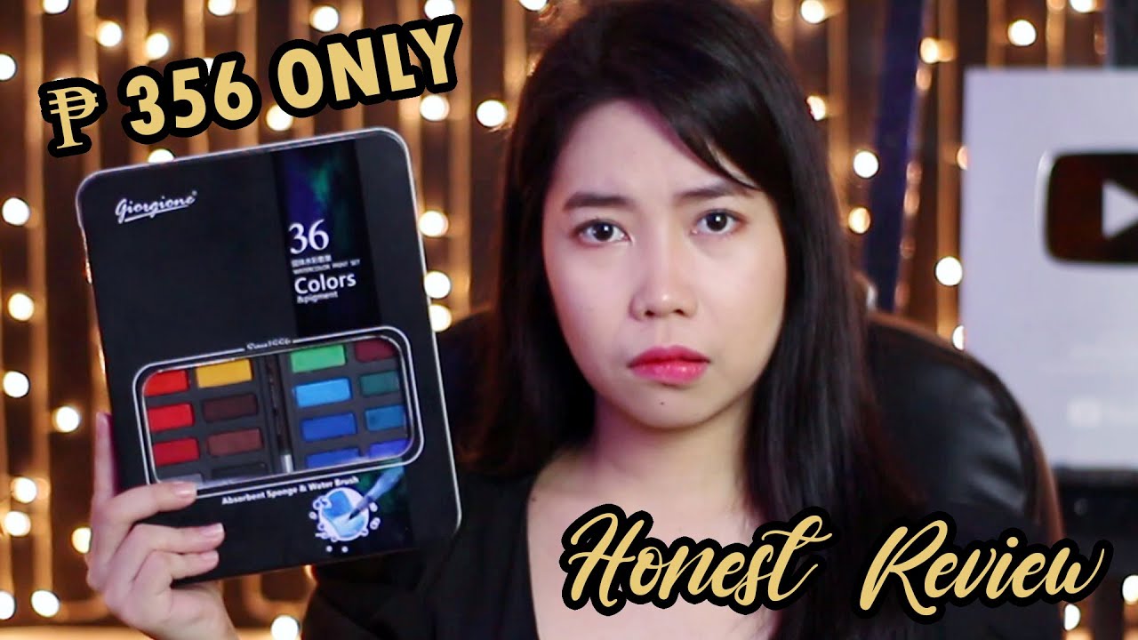 Giorgione 36 Watercolor Review | Tagalog Philippines