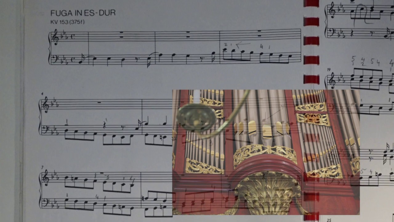 W.A. Mozart FUGA in ES KV 153 (375 f) #willemvantwillert  MEERE/Reil-organ 1809  Epe