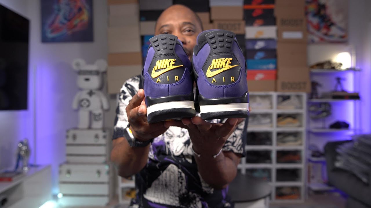 JORDAN 4 LAKESHOW IMPERIAL PURPLE DETAILED REVIEW ON FEET
