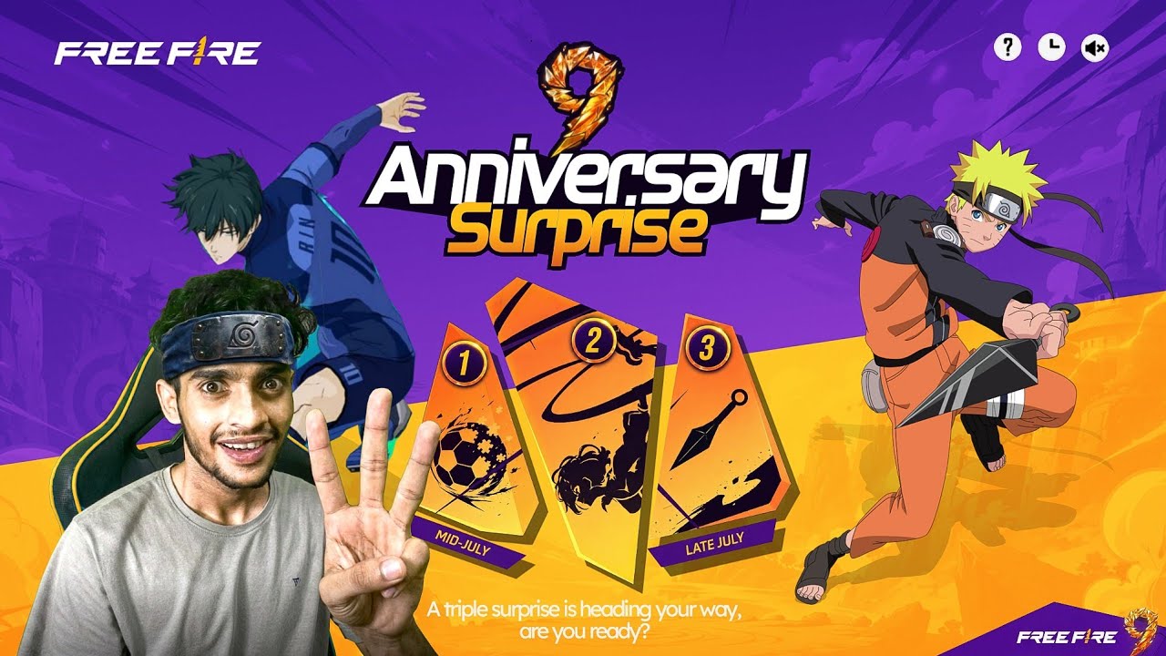 9TH ANNIVERSARY SURPRISE 🥳 Free Fire Max