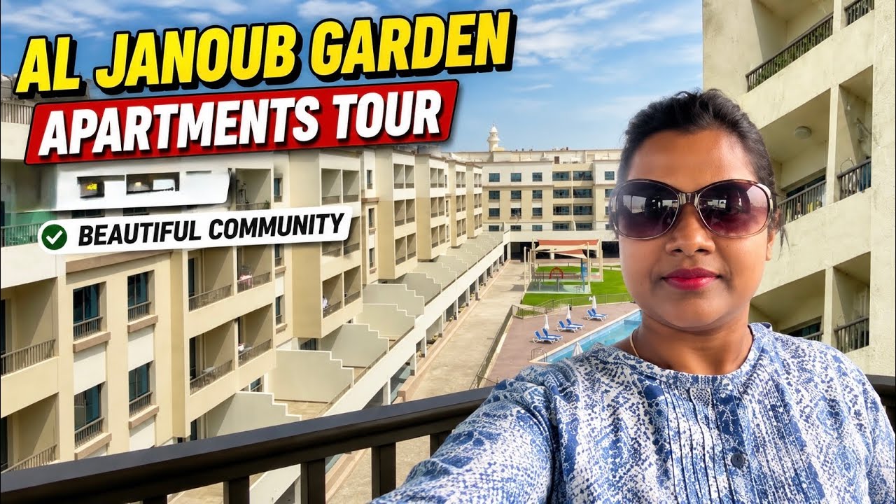 Al Janoub Garden apartments tour |swimming pool |gym