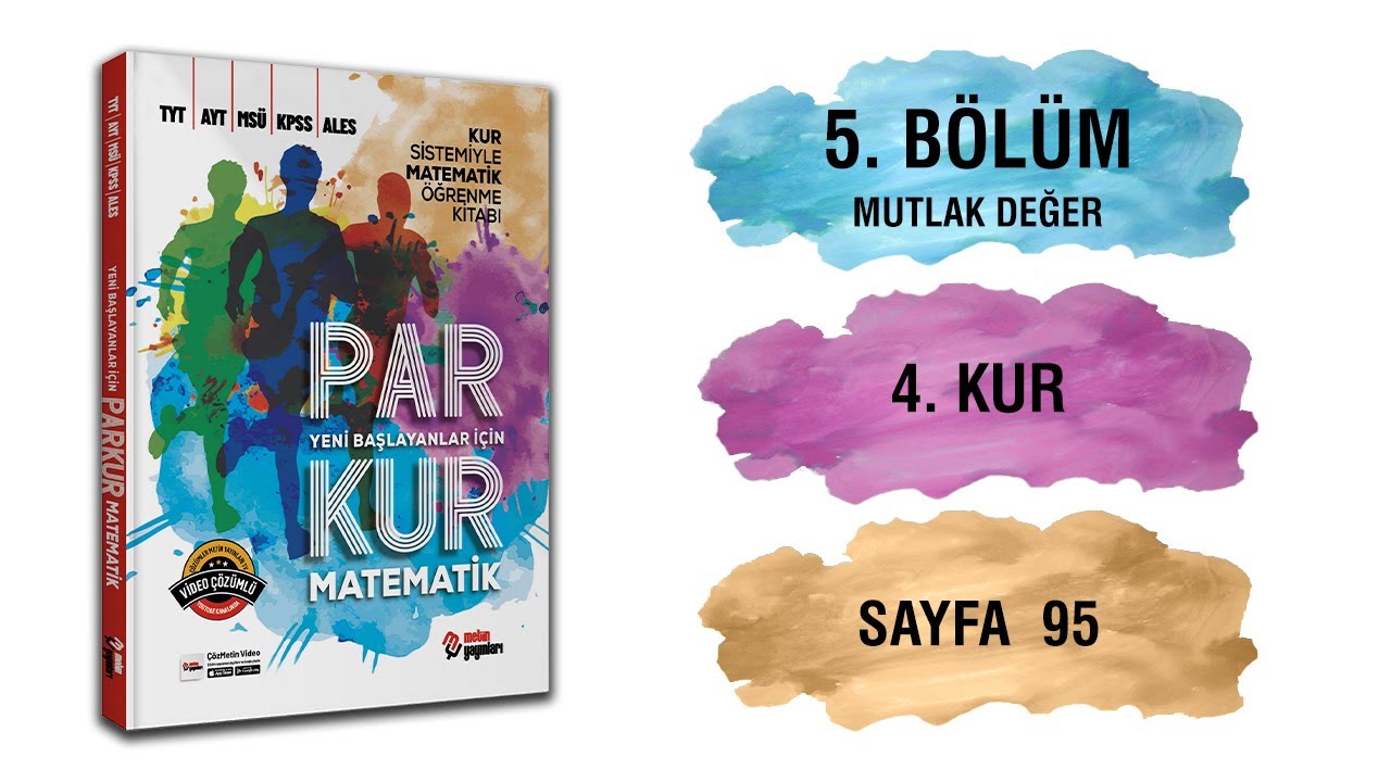 Parkur Matematik / 5.Bölüm: Mutlak Değer / 4.Kur / Sayfa:95 / Metin Yayınları