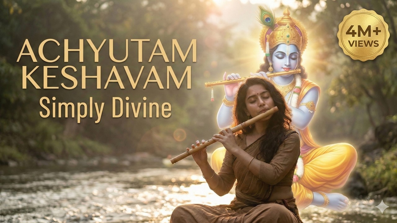 Achyutam Keshavam | Beautiful Krishna Bhajan for Inner Peace