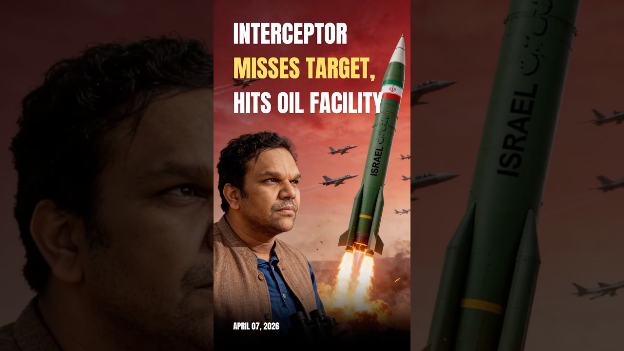 Interceptor Misses Target, Hits Oil Facility #iran #iranisraelwar #iranwar #missile #donaldtrump