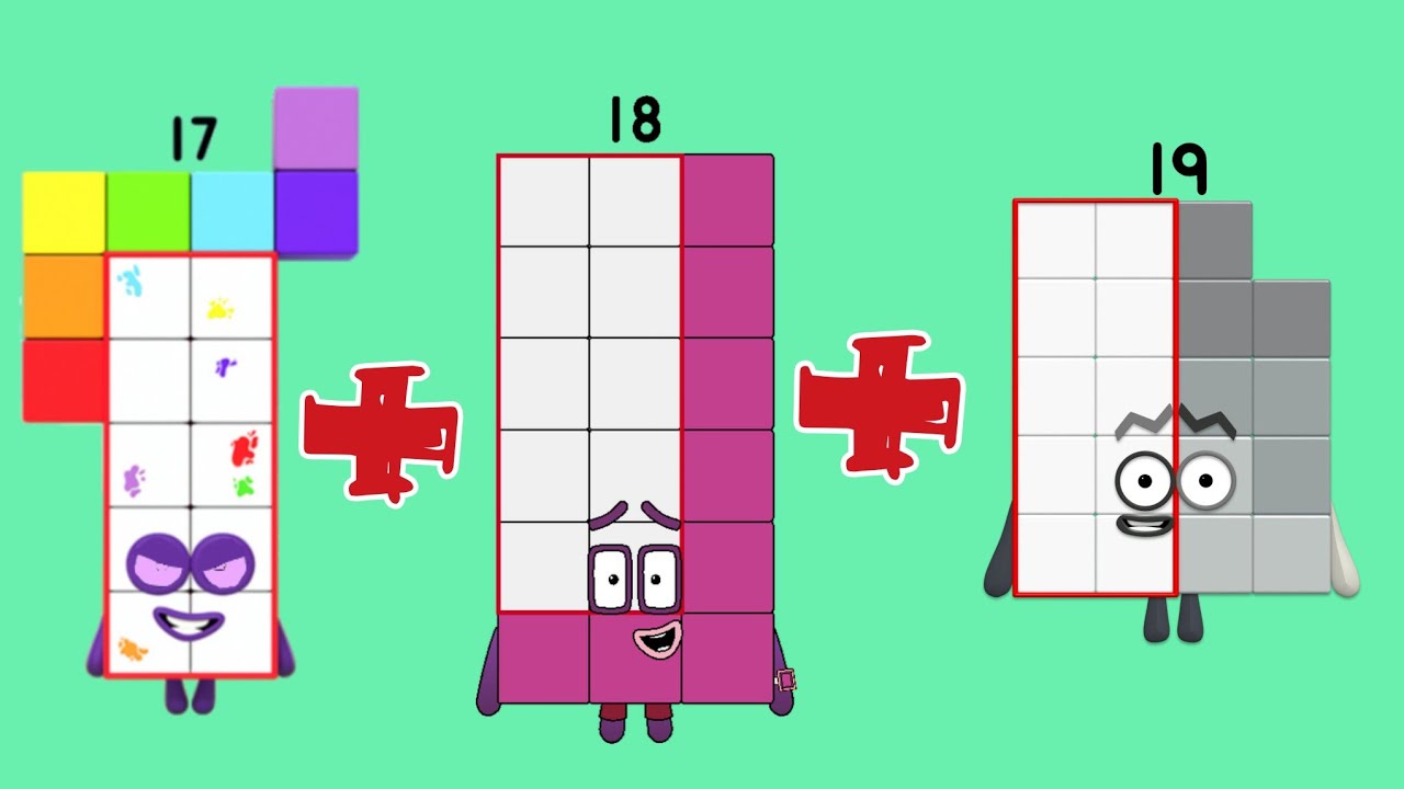 Numberblocks Addition Three Frequency Numbers! Math Fun