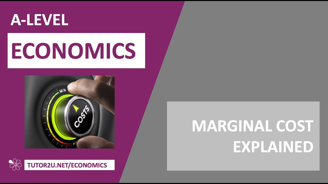 Marginal Cost Explained I A Level and IB Economics