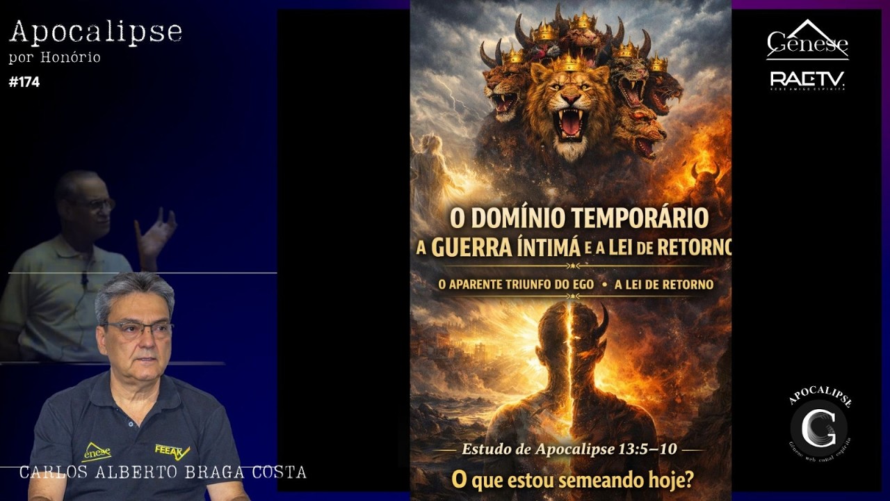 O DOMÍNIO TEMPORÁRIO -  A GUERRA ÍNTIMA E A LEI DE RETORNO #174- APOCALIPSE POR HONÓRIO
