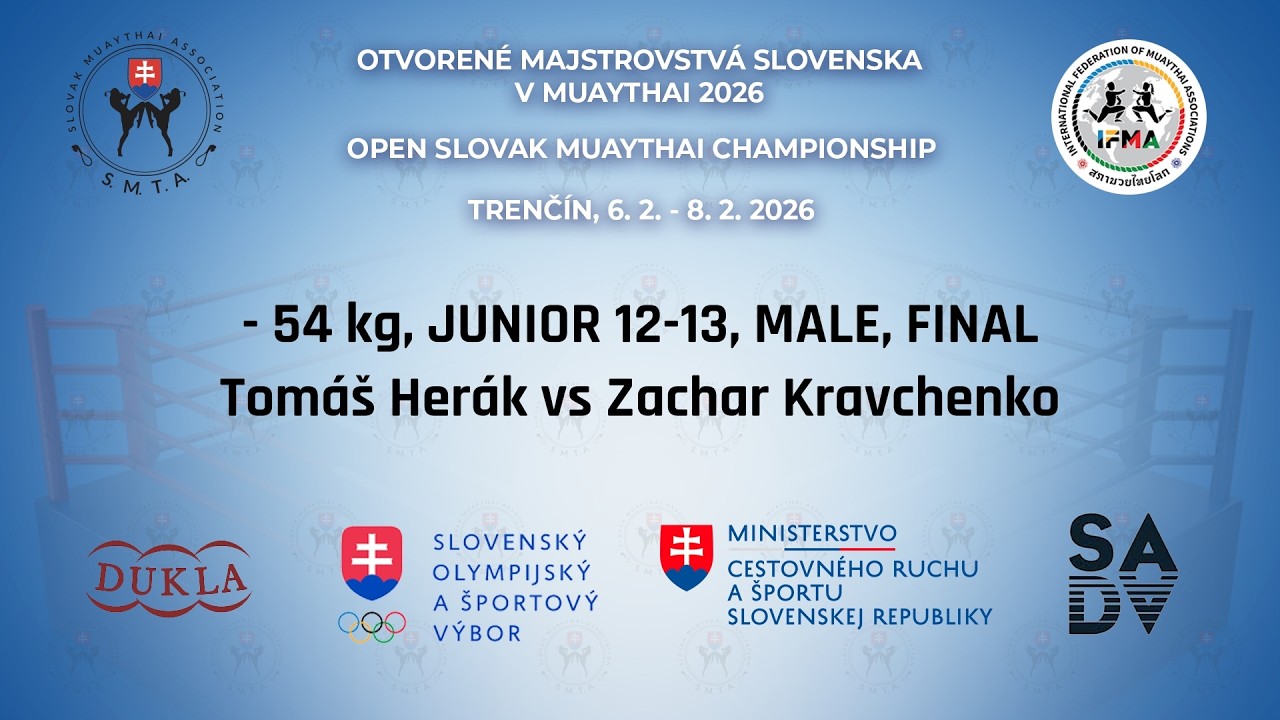 Tomáš Herák vs Zachar Kravchenko - 54 kg, JUNIOR 12-13, MALE, FINAL