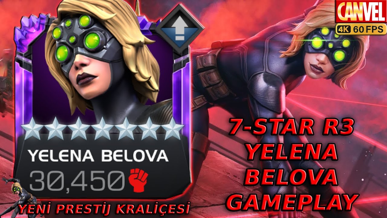 7-STAR R3 YELENA BELOVA GAMEPLAY | ORTALAMA HASAR, SIKINTILI SAVUNMA, MÜTHİŞ PRESTİJ - MCOC