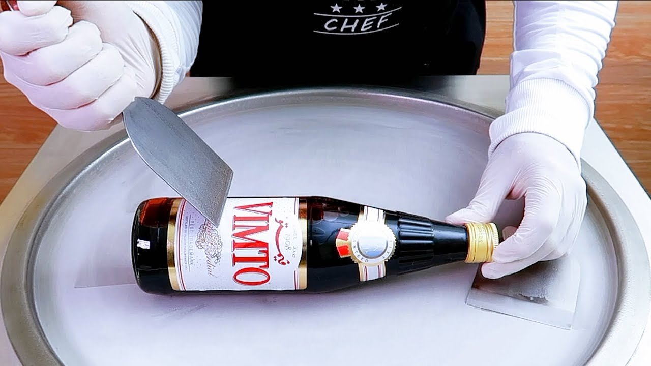 Vimto ice cream rolls street food ASMR- ايس كريم رول فيمتو