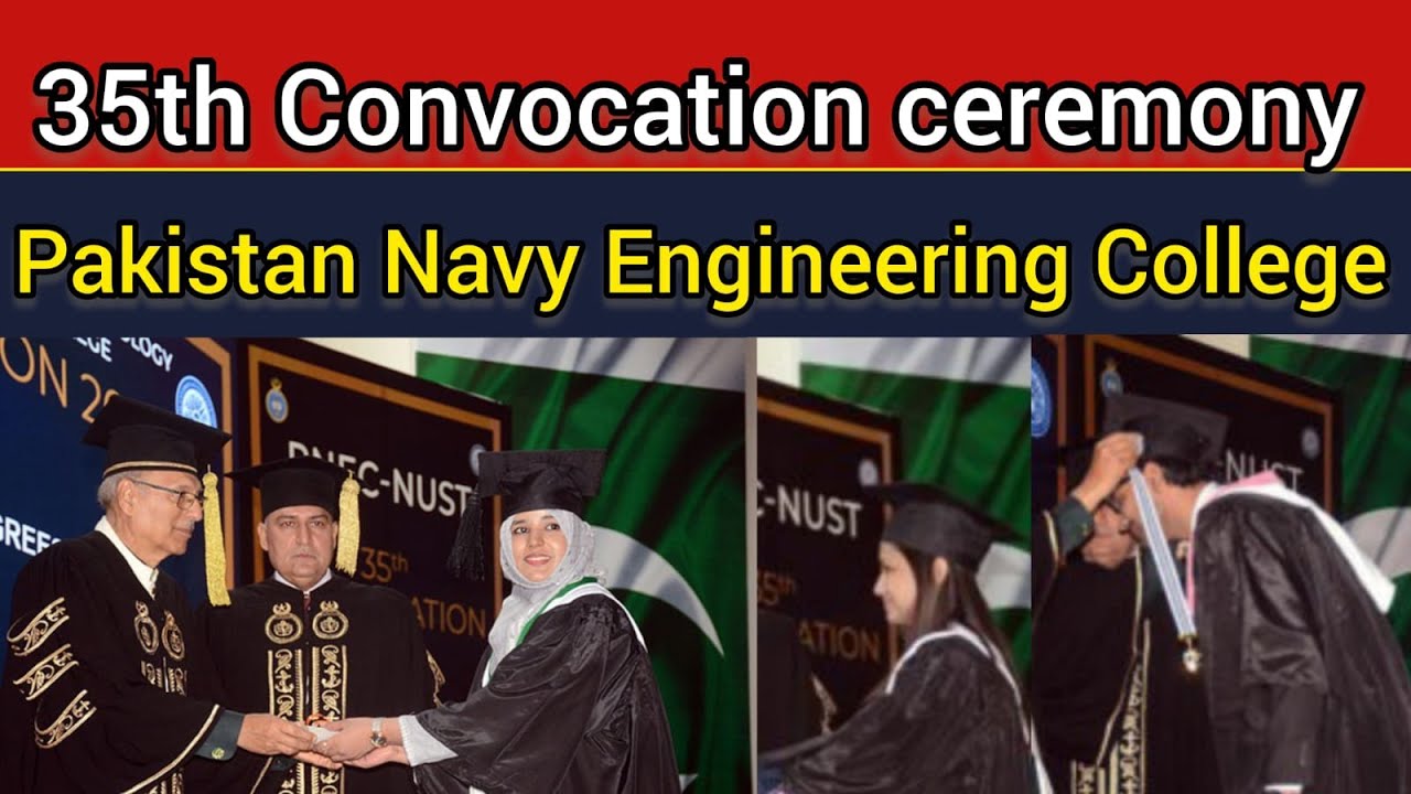 President Dr Arif Alvi awarding degrees 35th Convocation ceremony  Pakistan Navy Engineering College