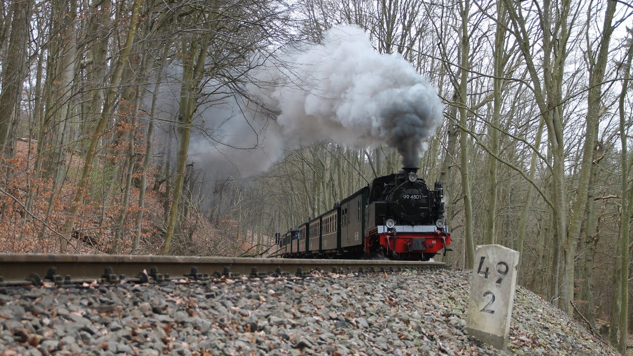 Die Rügensche BäderBahn im Frühling 2024 / Teil 2 / von Göhren nach Putbus