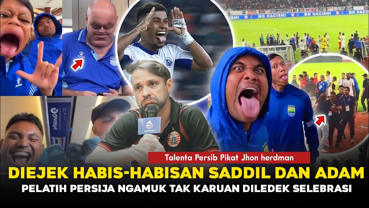 KOK MALAH NGAMUK GAK JELAS SIH❗Diejek Habis-habisan Saddil Adam🔥Pelatih Persija Ngamuk ~ Persib Top