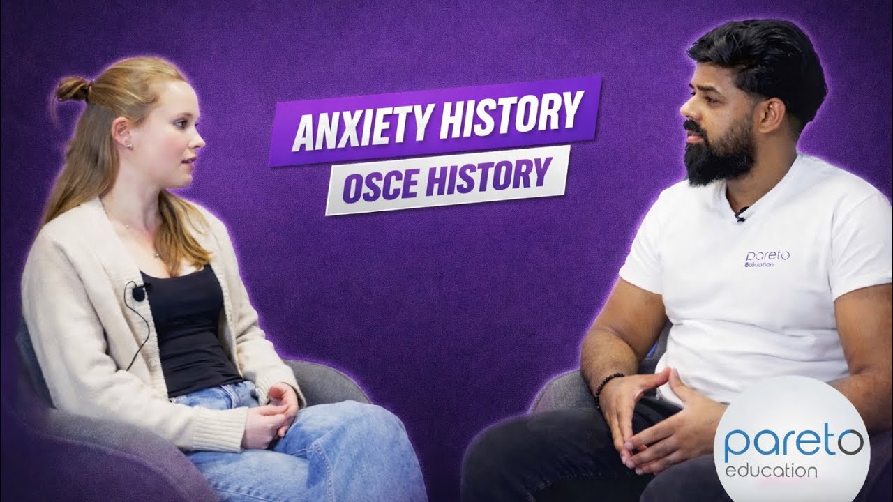 Идеальная история тревожности | OSCE | UKMLA | PA | ACP | ANP || Образование по Парето