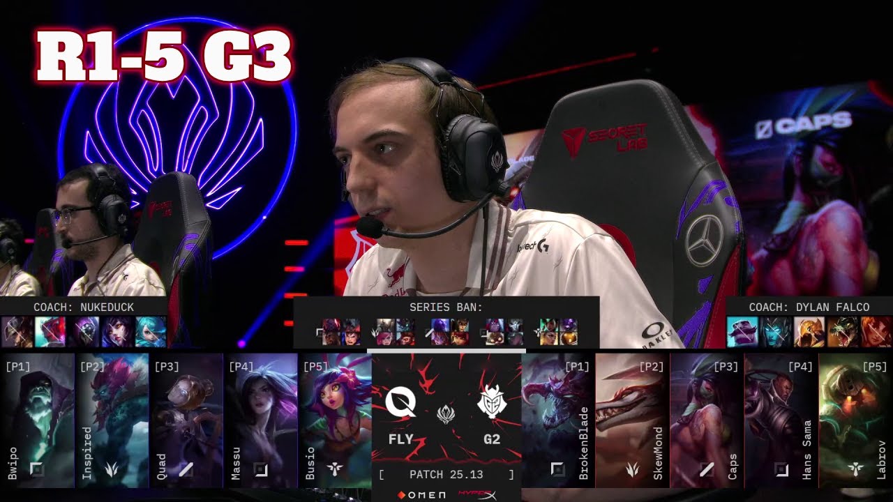 FLY vs G2 - Game 3 | Round 1 LoL MSI 2025 Main Stage | FlyQuest vs G2 Esports G3 full