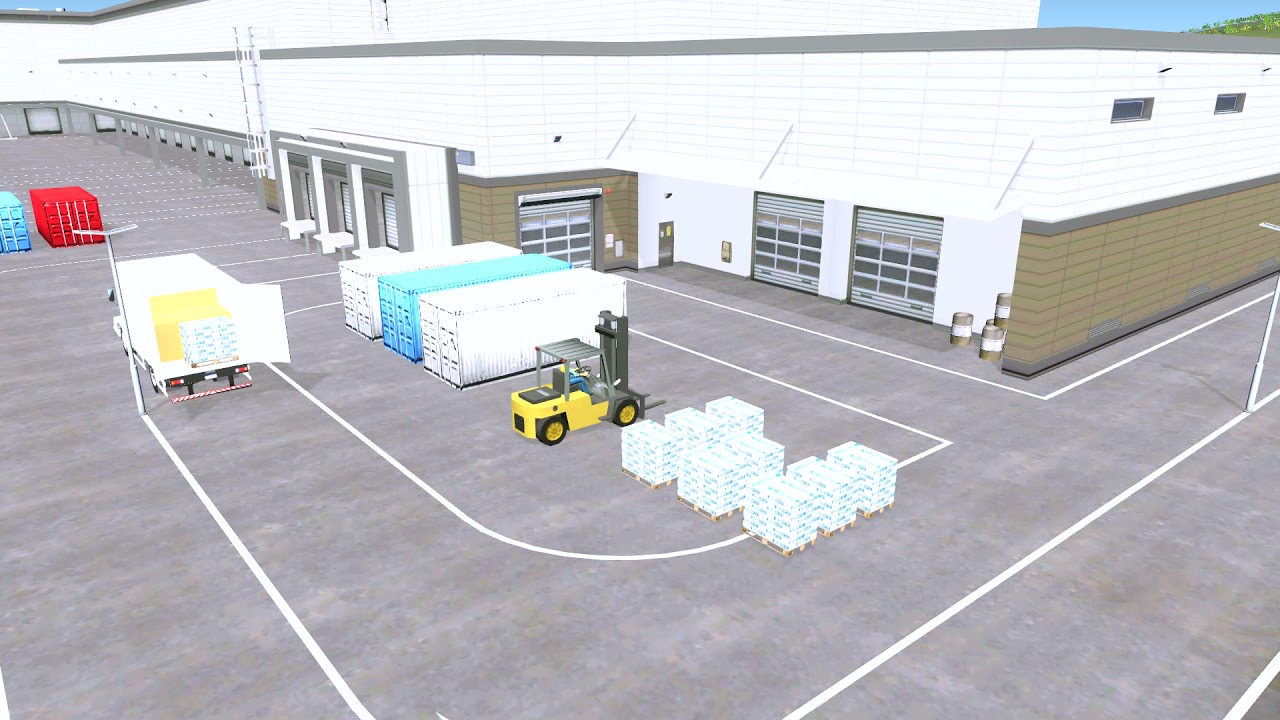 Forklift animated made for Cities Skylines . Final version.