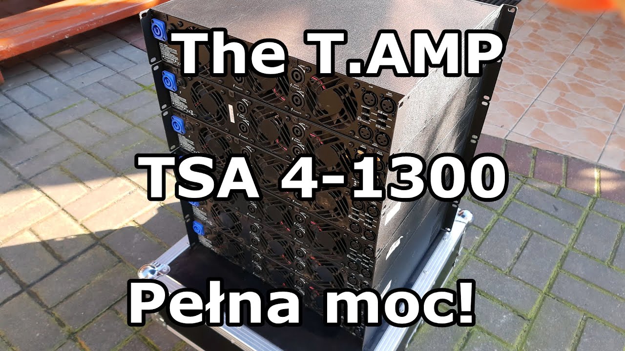 The T.Amp TSA 4-1300 Próba na pełnej mocy na JBL SR4733XF
