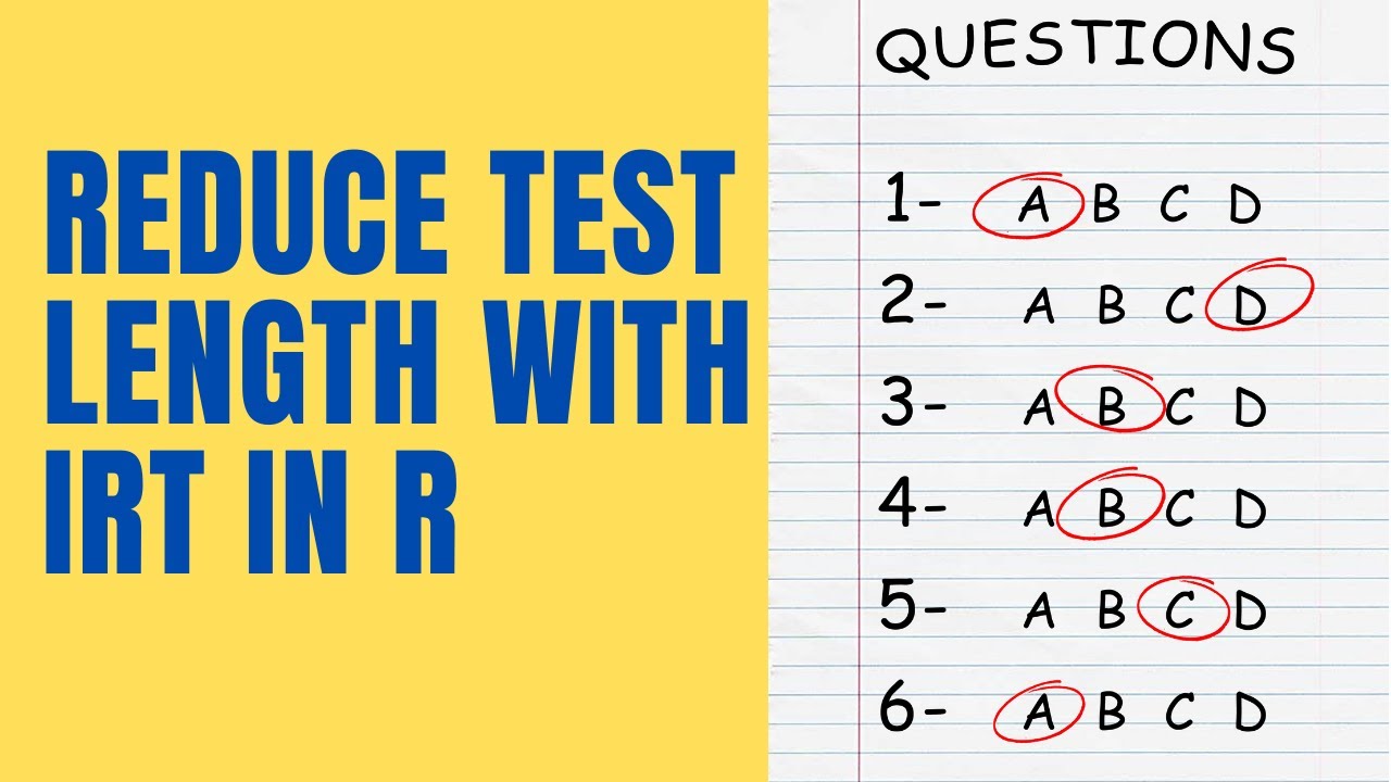 Reduce Test Length with IRT models in R